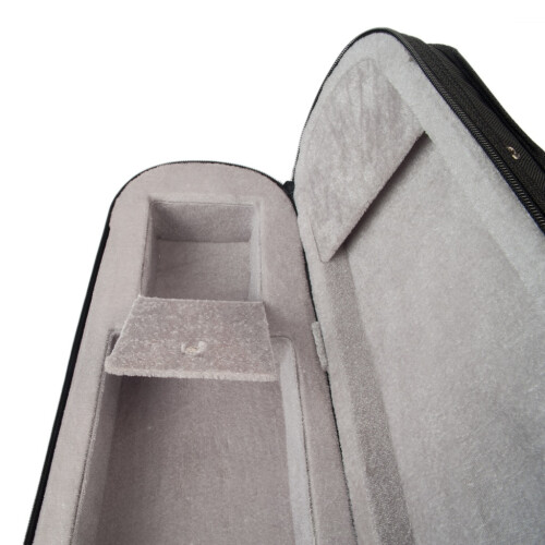 Violin Case 3/4 Size Professional Triangular Shape Violin Hard Case -Silver Inside Violin Parts New 2