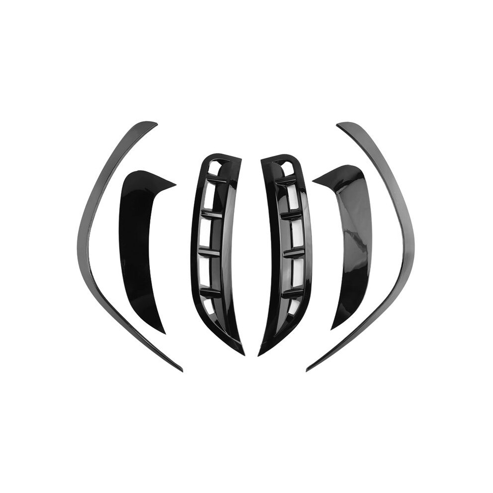 6Pcs Car Front&Rear Bumper Splitter Spoilers Trim For - Gle W167 2020 Amg Gloss Black 6031511716917