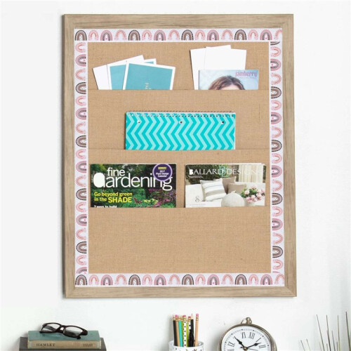20M Boho Regenbogen Bekanntmachung Board Borders Regenbogen Gerade Grenzen Klassenzimmer oder Hause Schule Dekoration 2