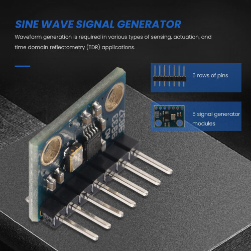 5Pcs AD9833 Microprocesadores Programables Interfaz Serial Sine Square Wave DDS, MóDulo Generador de SeñAl 2