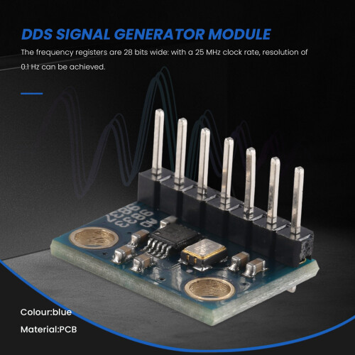 5PeçAs AD9833 Microprocessadores ProgramáVeis Interface Serial Sine Square Wave DDS, MóDulo Gerador de Sinal 1
