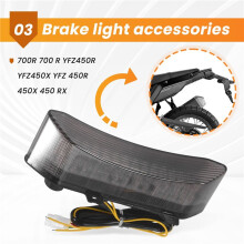 Fanale Posteriore per Fanale Posteriore un LED per Motocicletta per YZF R1 YZF-R1 2002 2003 Lampeggiatore con Indicatori di Direzione Nero