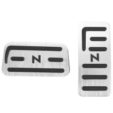 PéDale D'AccéLéRateur à Gaz ArgentéE et Couvercle de PéDale de Frein AntidéRapant pour N-BOX N-VAN N-WGN N-ONE JF JH JG JJ