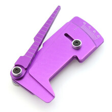 1 StüCk Metall Sturz Messer & HöHenmesser Werkzeug / Lineal für Einstellen der HöHe und Des Felgen Sturzes RC Modell Auto HSP, Lila