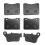 Motorcycle Front and Rear Brake Pads Sets for SYM MaxSym 400I 2011-2021 Max Sym 600I 2014-2017 MaxSym TL500 1