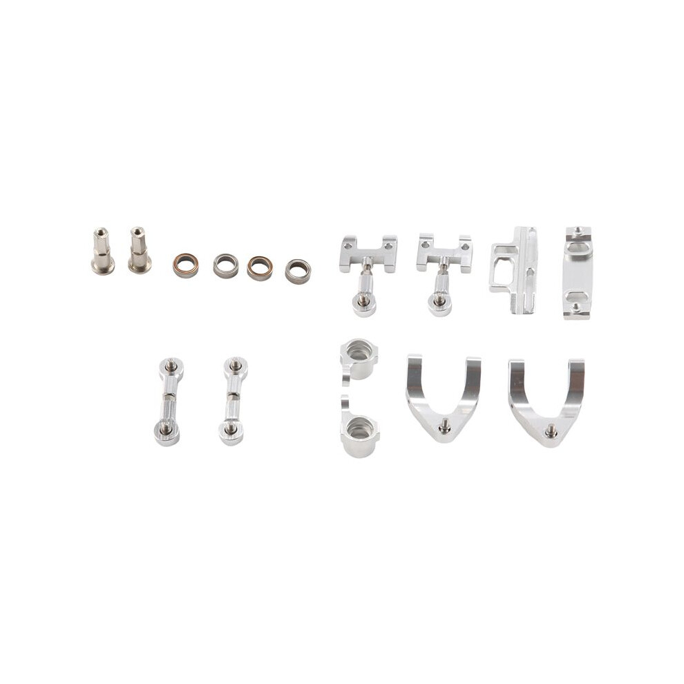 Metal Steering Cup Upper Lower Swing Arm Steering Slider Turning Block For Wpl D12 1/10 Rc Car Upgrade Parts,2 4713841522575