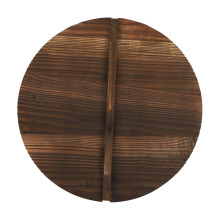 KüChe Multifunktionaler HöLzerner Topfdeckel Griff Pfannendeckel Umweltfreundlicher Anti-VerbrüHungs-Holz-Backtopfdeckel Deckel 40Cm