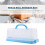 Portable Bread Box with Handle Loaf Cake Container Plastic Rectangular Food Storage Keeper Carrier 13Inch Translucent Dome for Pastries, Bagels, Bread 3