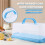 Portable Bread Box with Handle Loaf Cake Container Plastic Rectangular Food Storage Keeper Carrier 13Inch Translucent Dome for Pastries, Bagels, Bread 5