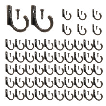 58 Stück Wand Haken, Kleine Kleider Haken, Einzel Bügel zum Aufhängen Von Kaffee Tassen, Küchentuch Bronze