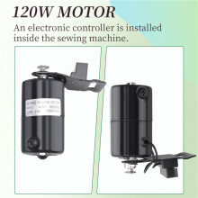 220V 120W Sewing Machine Motor 7000 RPM K-Bracket 0.6 AMP Home Sewing Machine Parts AC Motor