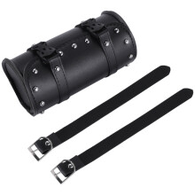 Motorrad Leder Universal Werkzeug Rollensattel Runde Gabel Tasche Koffer Reise