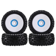 4 PeçAs Pneus Dianteiros e Traseiros Pneu de Roda para 124017 1/12 Rc PeçAs de AtualizaçãO de Carro AcessóRios de ReposiçãO