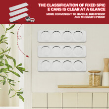 Magnetic Spice Jars Rack Stainless Steel Spice Jars Wall Plate Base Wall Mounted Base for Magnetic Spice Tins