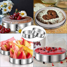 5 Stuks Dubbelgerolde Taartringen, Ronde Muffinringen, Crumpetringen, Ronde Taartringen voor Thuisrestaurant, Bakgereedschap