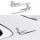 2Pcs Suitable for - C260L E300L C200L Tail Plate Side Car Sticker Accessories Special Type 5