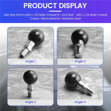 1Inch Base M10 X 1.25 Male Thread Mount | Motorcycle Motorbike For