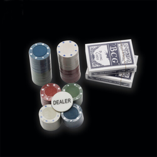 Chip Set Poker Chips 100 Chips Texas Holdem Poker Board Game Chips 2