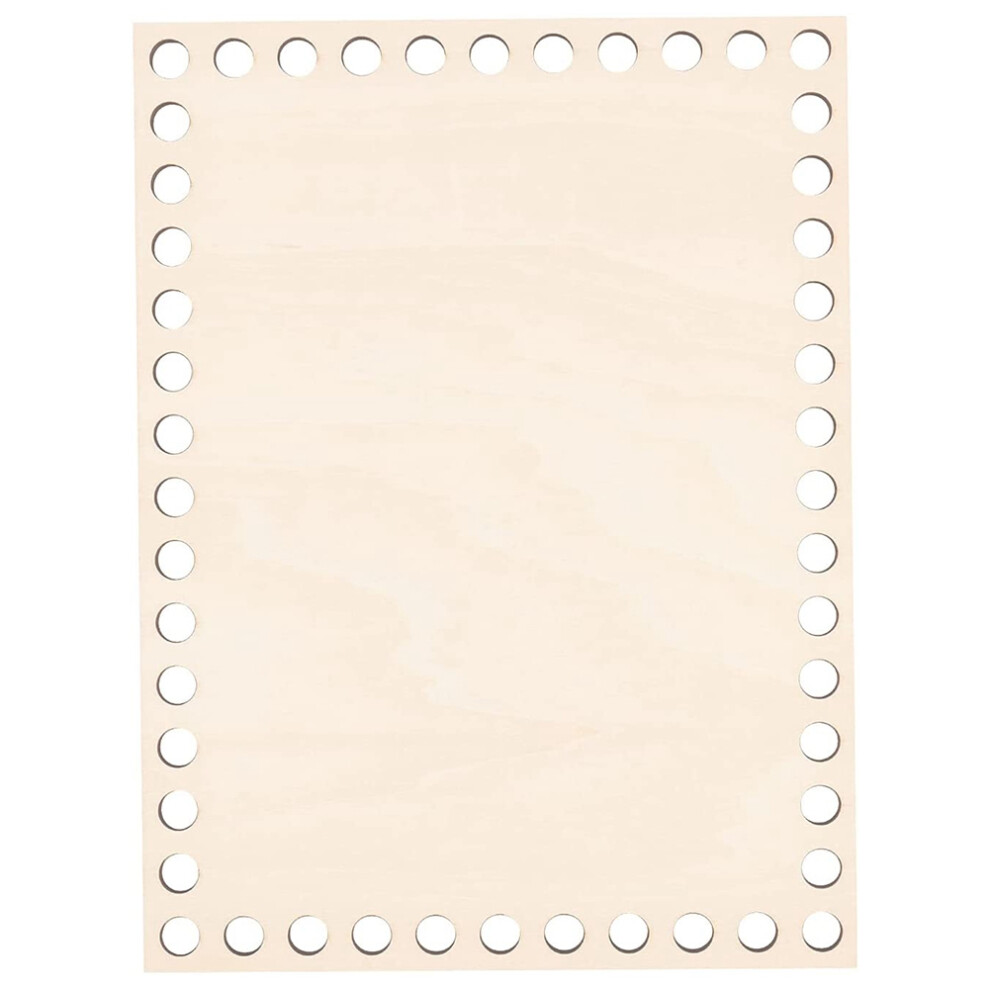 7.8X5.9 Inch Natural Wooden Basket Bottom, Rectangle Blank Crochet Basket Wood Base For Diy Basket Weaving Supplies 4712810582183
