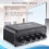 Stereo Audio Mixer 1 Input 5 Output Multi-Channel Audio Source Distributor RCA Interface for Power Amplifiers 8