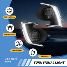 LED DRL Luz Diurna Luces Diurnas LáMpara de Luz Antiniebla Delantera para Attrage Mirage G4 2012-2015