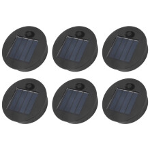 6 Pcs Solar Lights Replacement Top 7 Lumens Solar Lantern Parts LED Solar Panel Lantern Lid Lights for Outdoor Hanging