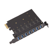 USB 3.0 PCI-E Expansion Card Adapter 7 Hub Adapter External Controller PCI-E Extender PCI Express Card for Desktop