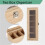 Multifunctional Bamboo System Tea Bag Jewelry Organizer Storage Box 5 Compartments Tea Box Organizer Sugar Container 5