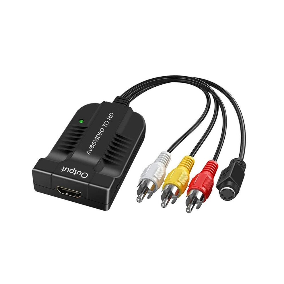 Av-S-Video To -Compatible Adapter S-Video In Av Cvbs In Video Converter -Compatible Output 720P/1080P 6031577675517