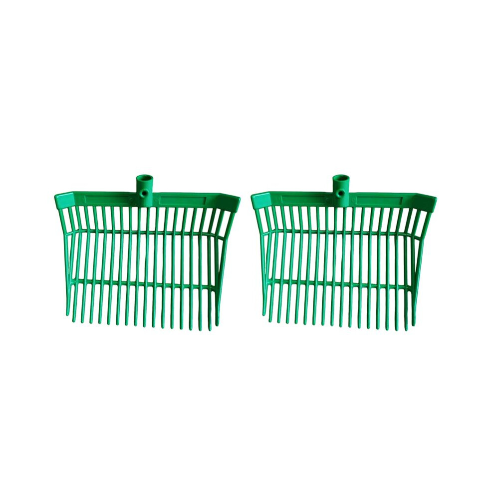 Manure Fork Replacement Pitchfork Horse Manure Rake, For Picking Manure, Stable Waste Removal,Green,2Pcs 4712369506838