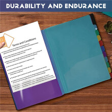 24 Clear Pocket Expanding File Folder 12 Colored Tabs,Holds 300 Sheets, File Organizer,Numbered Index  Cover 1PC