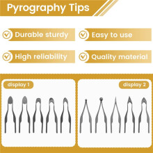 Wood Burning Kit,Wood Burning Tool,Burning Tool Wood Burning High Impedance Nickel-Chromium Wire Pen Tip Wood Burning
