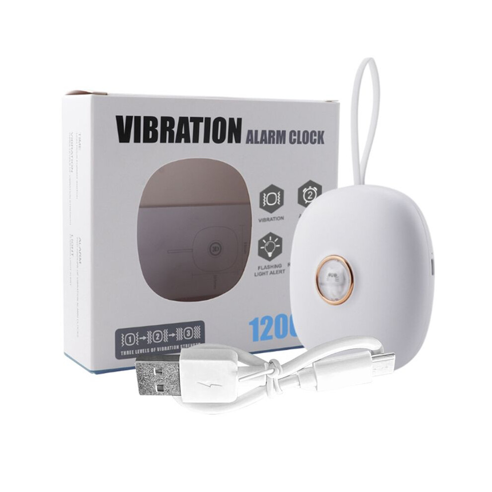 Typecat Vibrating Alarm Clock For Heavy Sleepers Hearing Impaired Deaf Teens, Charge Operated For Travel Or Home Use
