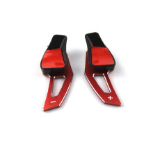 Paleta de Cambio del Volante para 6 Mk5 Mk6 R20 R36 Cc Shifter Extension (Rojo)
