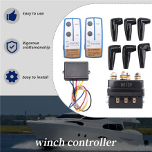 12V 500A Winch Solenoid Relay Contactor+ Wireless Winch Remote Control Kit for Truck ATV 5500-12000Lbs Winch (500A)