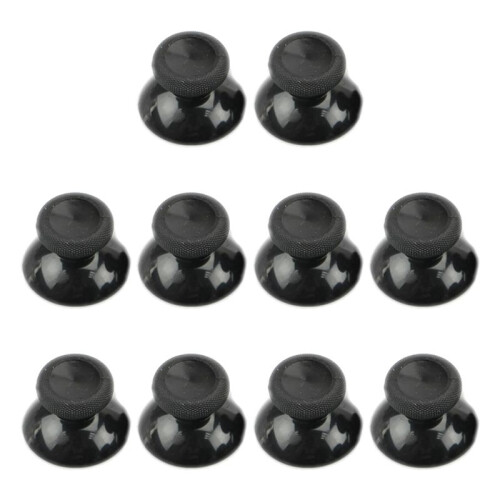10pcs Replacement Analog Thumbstick Thumb Stick for  One Controller Black Thumbstick Grips Caps Set 1