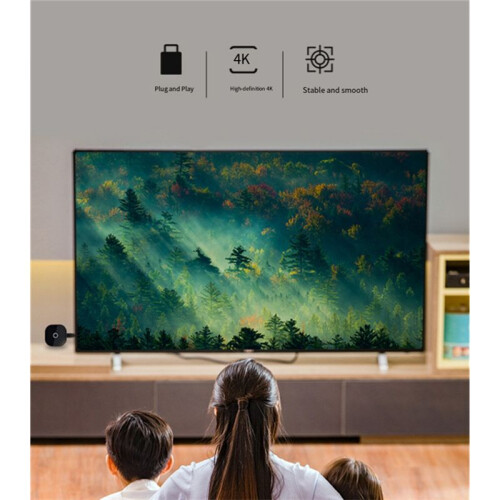 Wireless Screen Projector 4K HD 5G Dual-Band Mobile TV Live Screen Projection Projector Display Universal CJ62 2