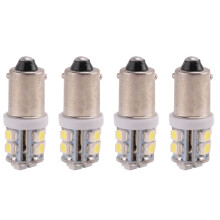 4x T11 BA9S T4W 233 BAYONET 10 SMD LED Car Wedge Interior Side Lampadina bianca