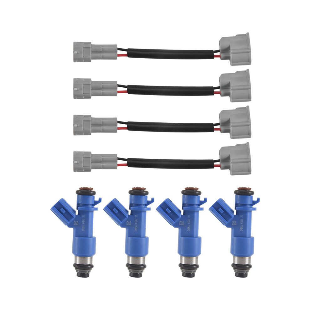 4Pc 410Cc Rdx Fuel Injector With Plugs For 07-12 Integra Rsx K20 K24 B16 B18 16450Rwca01 16450-Rwc-A01 4713552273223