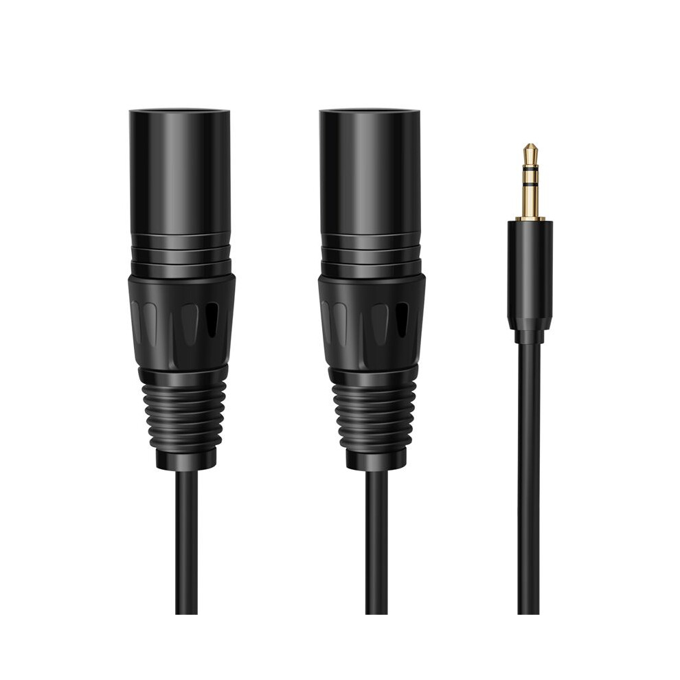 Multi-Function Audio Cable 3.5/6.35Mm Male Jack To Double Xlr Male Jack Cable Xlr Extension Cable 6.35/3.5Mm 4711949334694