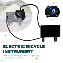 Electric Bicycle Instrument, T7S LCD Display, E-Bike 5Pin Display Electric Bike Ebike Accessories Waterproof Connector