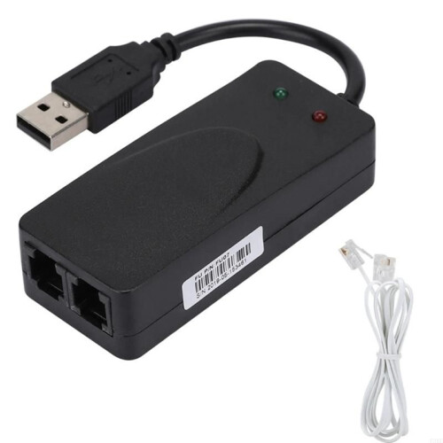 Driver Modem Esterno USB 2.0 56K per Fax 920L con Doppia Porta per Win 7, 8 e 10 XP. 1