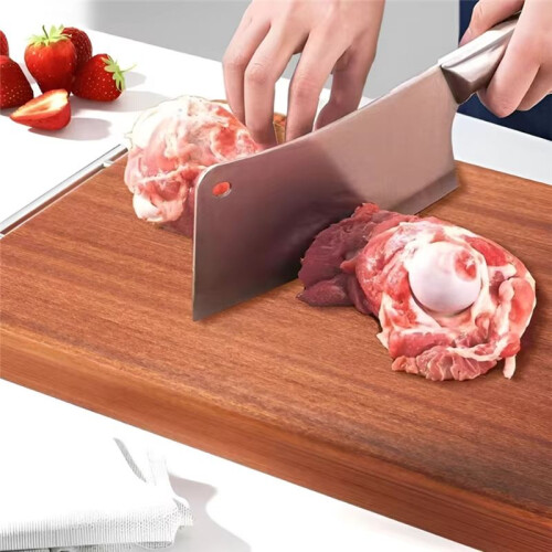 Ebony Wood Chopping Board - Antibacterial, Mildew-Proof, Double-Sided, Solid Wood Cutting Board for Kitchen Use 1