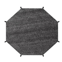 Trampoline Top Shade Cover, Outdoor Sun Protection Net,Sun Shade Cover,UV & Leaves Trampoline Canopy 14FT 8 Poles