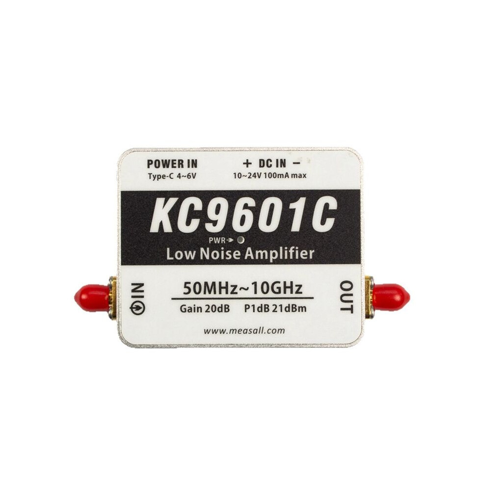 Kc9601c 50Mhz-10Ghz Low Noise Amplifier Ultra-Wideband Lna Module 21Db High Gain Type-C Power Supply 6032416887795