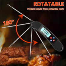 Professionele Vleesthermometer, Digitale Sprekende Thermometer voor Blinden, Waterdicht Ontwerp, voor Grillen, Barbecueën, Keuken