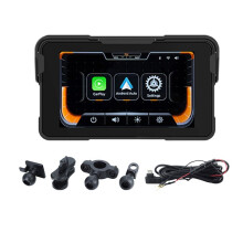 5.0 Inch Wireless CarPlay Moto Android Auto Portable Digital Motorcycle Dashboard Motorcycle Navigation Display Screen