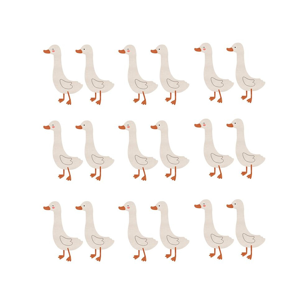 Cute  Duck Wall Stickers,Waterproof PVC Decals,Funny Animals Art Decorations for Nursery Bedroom Murals Wall Decor