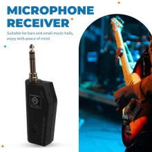 Portable Wireless Microphone Receiver Soundhole Pickup Dynamic 6.5 to 3.5 Thread Adapter GT28