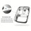 Easy-Clean Container for Students & Office Workers,Leak-Proof Stainless Steel Lunch Box with 3 Compartments 2
